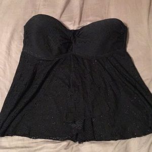 Black Tankini Top